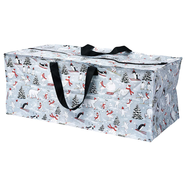 이케아 VINTER 2020 크리스마스 동물 패턴 수납가방